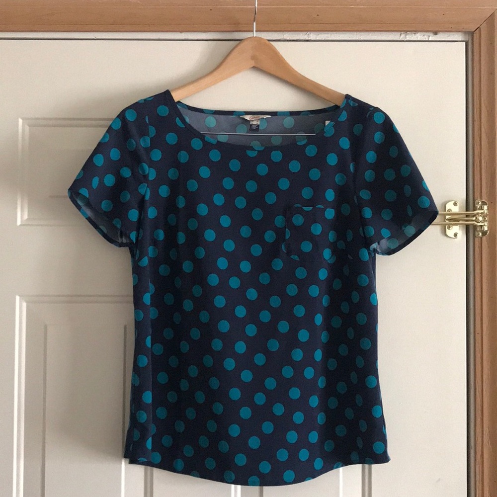 Canvas by Lands’ End Polka Dot Blouse